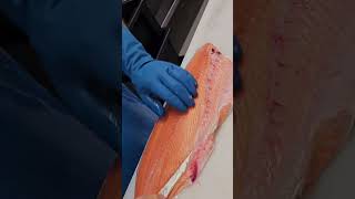 kingsalmon fish cutting skills  #fishcutting_videos #cuttingskills #salmonfish  #xfiish