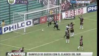 Banfield se quedo con el clasico del sur