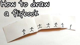 HOW TO DRAW A FLIPBOOK | STICKMAN RUNNING || ANIMATION
