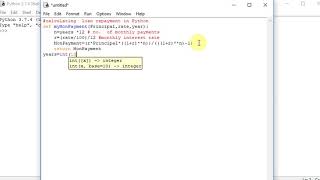 calculating loan repayment in Python