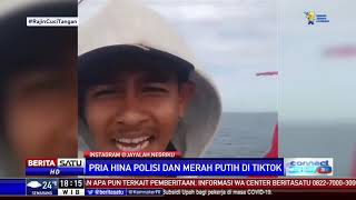 Viral, Pria Hina Polisi dan Merah Putih di TikTok