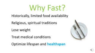 Fasting for Health, Wellness, and Disease Prevention