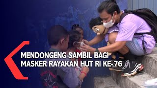 Mendongeng Sambil Bagi Masker Rayakan HUT RI ke-76