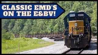 Classic EMD’s On The E\u0026BV! Rail Train Action Through Eastern Kentucky!