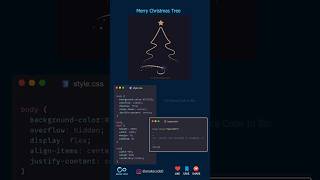 Merry Christmas Tree Animation Using #HTML #CSS #JS #christmas #merrychristmas #cssanimation #webdev
