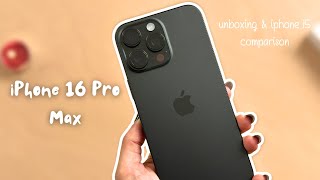 ✨Unboxing iPhone 16 Pro Max✨ iOS 18, iPhone 15 Plus comparison & Set up