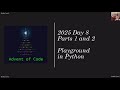Advent of Code 2025 - Day 08 -  Playground  in Python