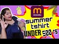 HUGE MEESHO summer T-shirts haul*TRY ON* Pallavi Drawing N Makeup Life