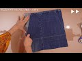 【diy】guのジーンズをエプロンにリメイク👖✨【デニム・ジーパン再利用】くまみき手芸部 36