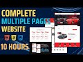 How To Make Car Selling Website using HTML CSS & JavaScript - 10 HOURS Complete Projects