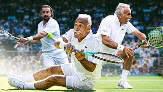 The Least Serious Tennis Match at Wimbledon 🤣 Invitation Doubles feat. Mansour Bahrami