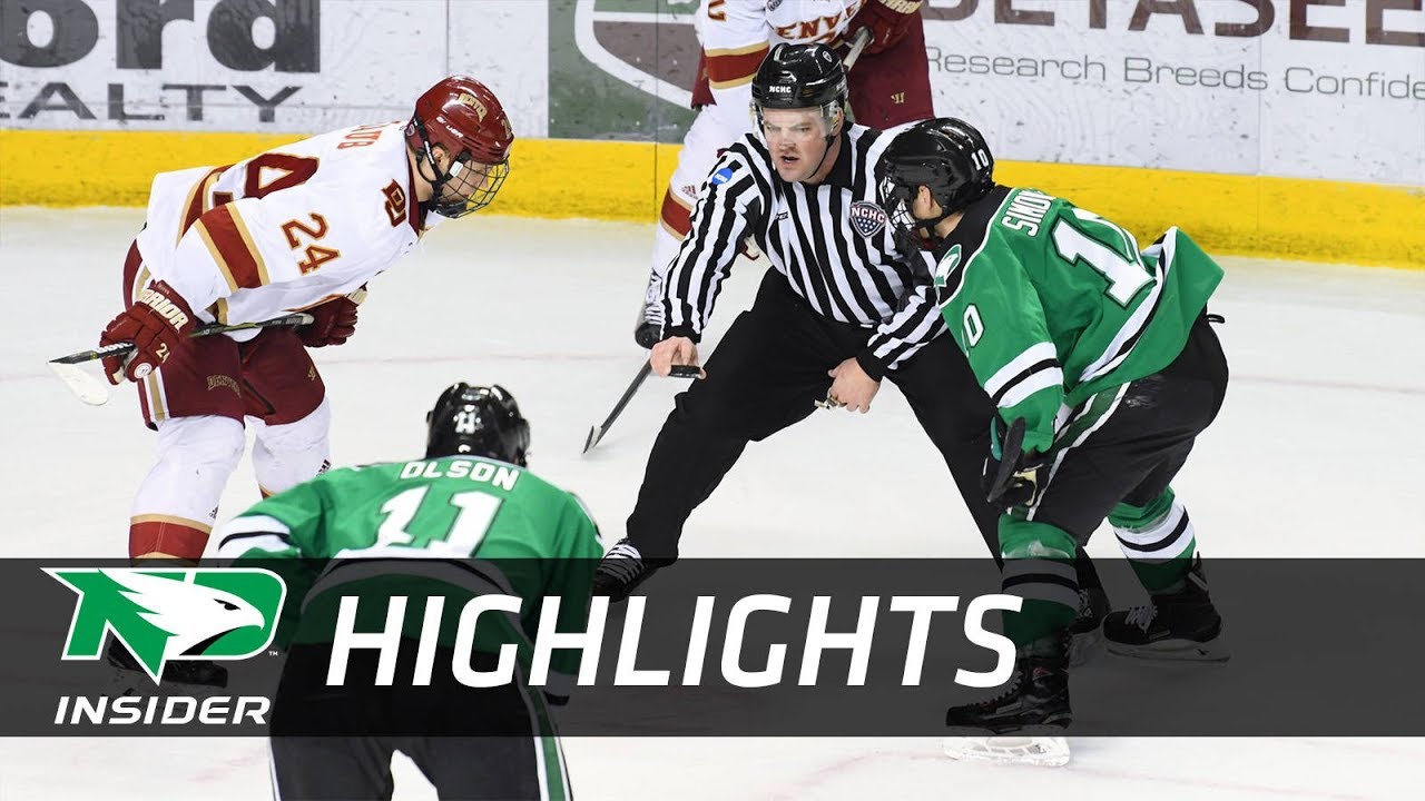 UND Hockey - Highlights: UND Vs Denver - 1/27/18 - YouTube