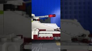 Republic tank fires it’s gun LEGO stop-motion #shorts #lego #starwars #stopmotion #2022 ￼#tank