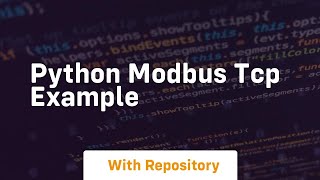 python modbus tcp example
