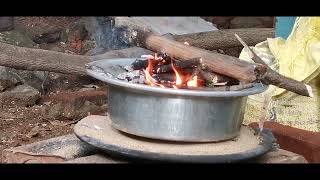 Traditional cake baking (kambu cake)