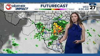 Stormy weather expected overnight Tuesday