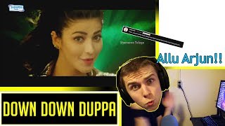 Race Gurram Video Songs 4K | Down Down Duppa Full Video Song | Allu Arjun Reaction