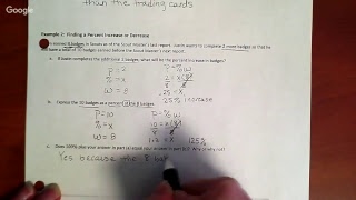 Module 4 - Grade 7 - Lesson 5 Percent Increase Decrease Day 1
