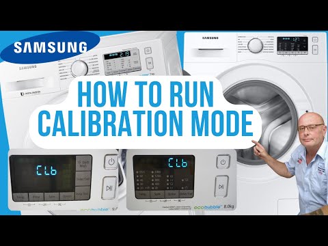 How to run calibration mode, test Samsung washing machine motor and check error codes.