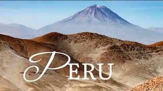 Flying Over The Peru In 4k - Scenic Relaxation video With Calm Music