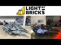 AWESOME 75257 MILLENNIUM FALCON LIGHTING KIT! LIGHT MY BRICKS!