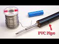 DIY Rechargeable Li-Ion Soldering iron from PVC water pipe using Diesel car glow plug