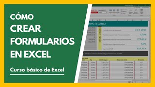 Cómo crear FORMULARIOS en Excel para introducir datos 👩‍🏫 Tutorial