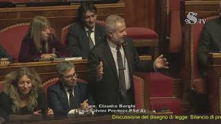 🔴 Intervento in Aula del Sen. Claudio Borghi sul Bilancio di previsione dello Stato per l'anno 2025.