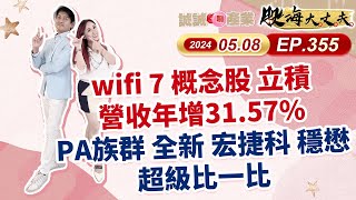 中視【股海大丈夫】20240508 #陳建誠：wifi 7 概念股立積營收年增31.57% PA族群 全新 宏捷科 穩懋 超級比一比 #陳建誠 #中視 #中視新聞 #股海大丈夫 #永誠國際投顧