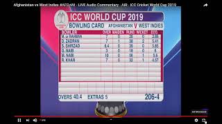 AFGHANISTAN VS WEST INDIES LIVE MATCH