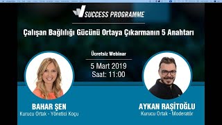 Webinar: Çalışan Bağlılığının Gücünü Ortaya Çıkarmanın 5 Anahtarı