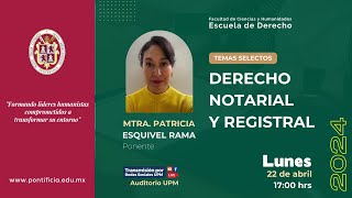 DERECHO NOTARIAL Y REGISTRAL