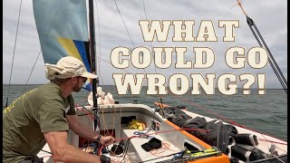 Here's everything that went wrong lol. Sailing commentary. #trimaran #boatmaintenance #haineshunter