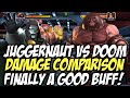 Buffed Juggernaut Vs Doctor Doom Damage Comparison | An Solid BUFF! | Marvel Contest Of Champions