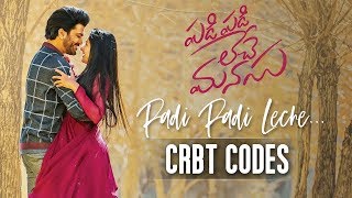 Padi Padi Leche CRBT Codes | Padi Padi Leche Manasu | Sharwanand, Sai Pallavi | Vishal Chandrashekar