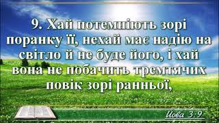 ВідеоБіблія Книга Йова розділ 3 Огієнка