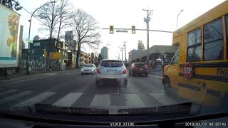 Idiot Cuts Off a School Bus