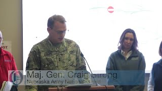 Maj. Gen. Craig Strong speaks during State of Emergency press conference during extreme winter