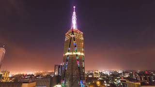 Tallest Building in Kenya Lights Timelapse- Britam Tower