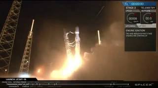 JCSAT-16 Launch and Landing