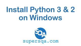 How to install multiple versions of Python on Windows (Python 2 Python 3)