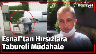 Güpegündüz Soygun Yapan Hırsızlara Tabureli Müdahale!