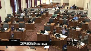 10/18/21 Council Committee: Affordable Housing