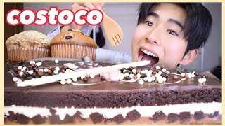 【5000kcal】コストコのタキシードケーキ爆食いしたらヤバすぎた【モッパン】