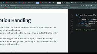 26 Exception Handling | Python Intermediate | Sololearn