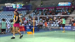 [HD] R32 - 2014 Asian Games - WS - TAI Tzu Ying vs TAKAHASHI Sayaka