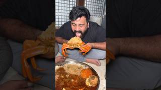 Biggest CRAB KA GOLA eating Challenge😱 BIG BITES😍🔥 #shorts #eating #seafood #crab