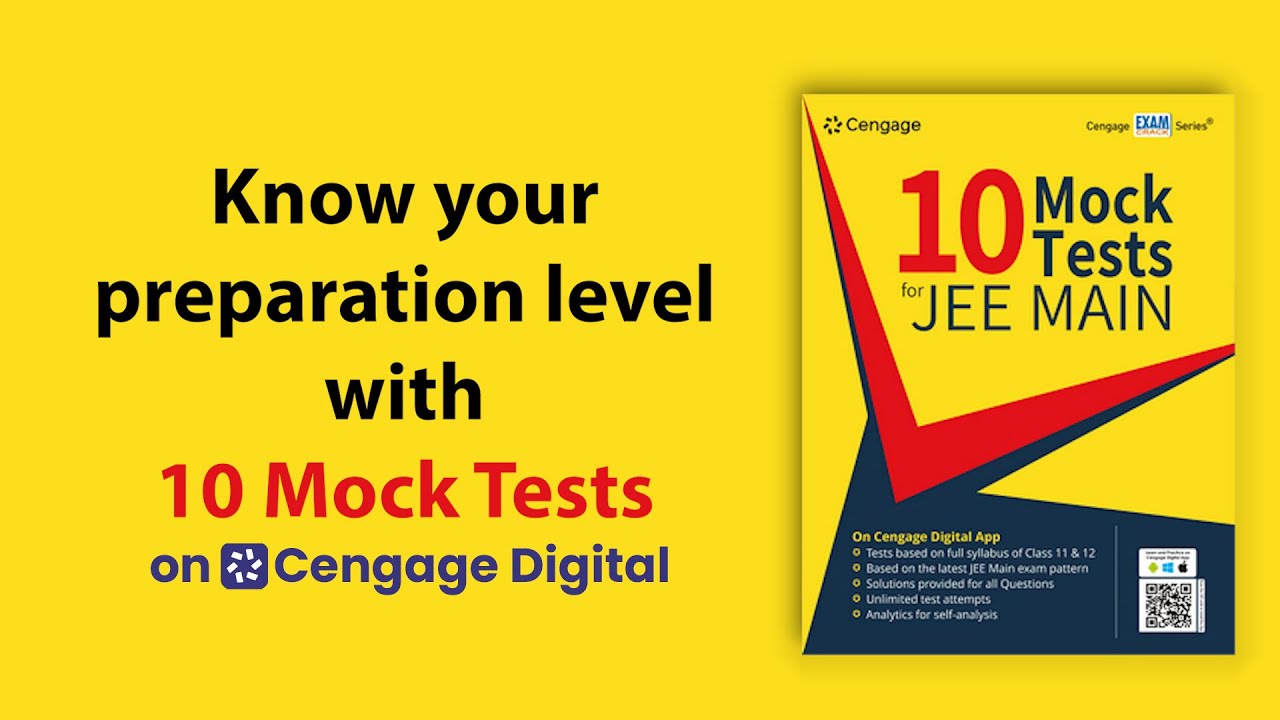 10 Mock Tests For JEE Main | Cengage Digital App | Based On Latest ...