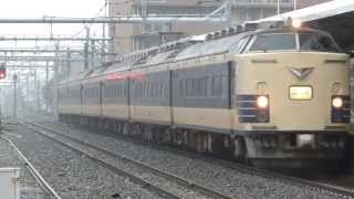 9814M　583系秋田車　大曲花火大会号　鴻巣通過