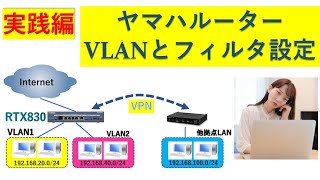 ヤマハルーターポートベースVLANとフィルタ設定について